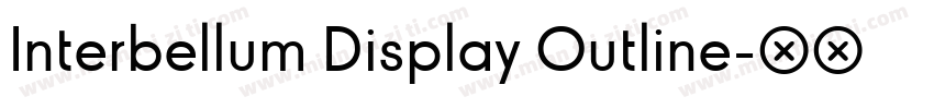Interbellum Display Outline字体转换